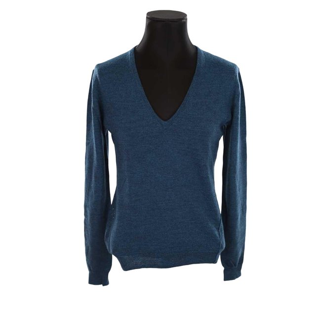 Pull en laine - Très Bon État turquoise <span itemprop=