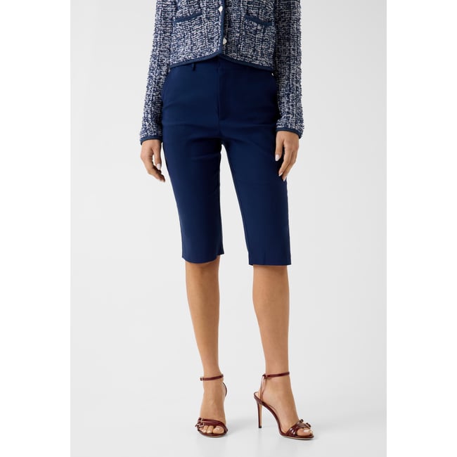 Pantalon Capri bleu <span itemprop=