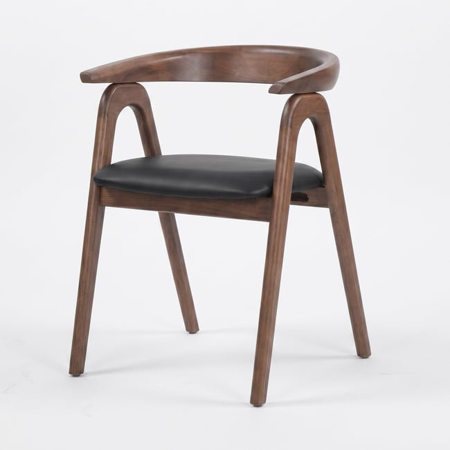 Chaise en cuir synthétique - HAWA - MAISON PAVANE