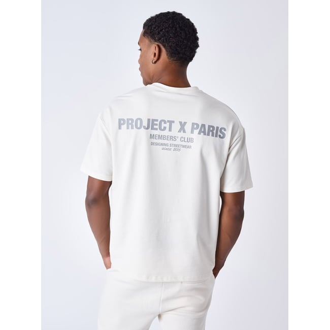 T-shirt members' club craie <span itemprop=