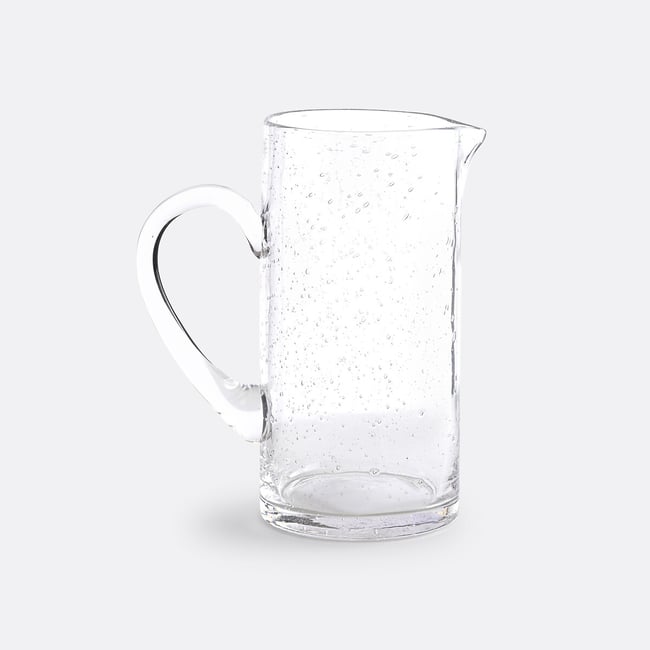 Carafe en verre bullé, Faraji Couleur transparent <span itemprop=