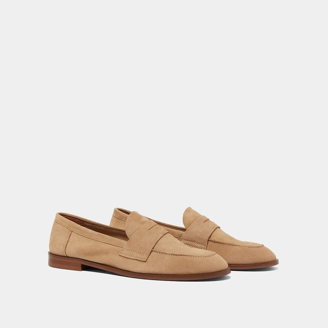 Mocasines de piel de ante Thelma, fabricados en Europa - JONAK