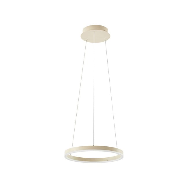 Suspension en métal moderneLED, Albiona Couleur beige, blanc <span itemprop=