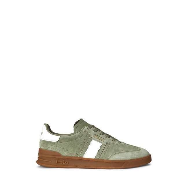 Baskets en cuir suède Hrt Aera PP vert sauge <span itemprop=