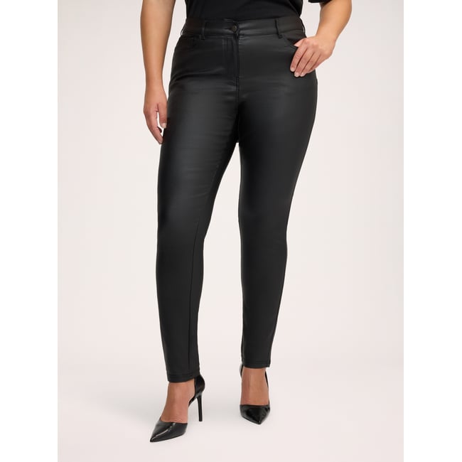 Pantalon slim noir <span itemprop=