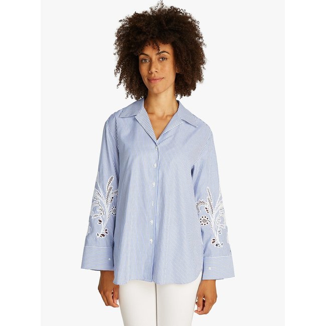 Camicia ricamata blu TOMMY HILFIGER