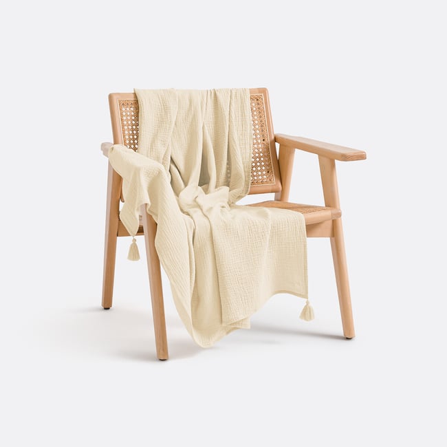 Plaid gaze de coton, Kumla - LA REDOUTE INTERIEURS