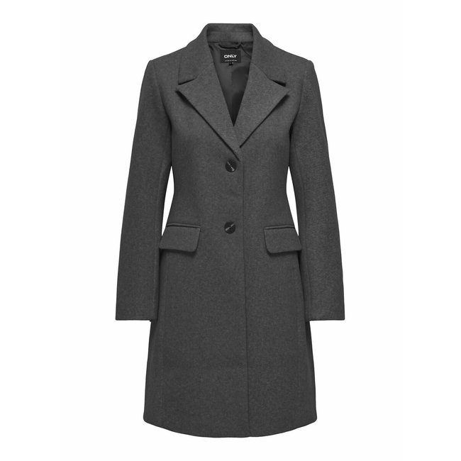 Grey fitted coat discount