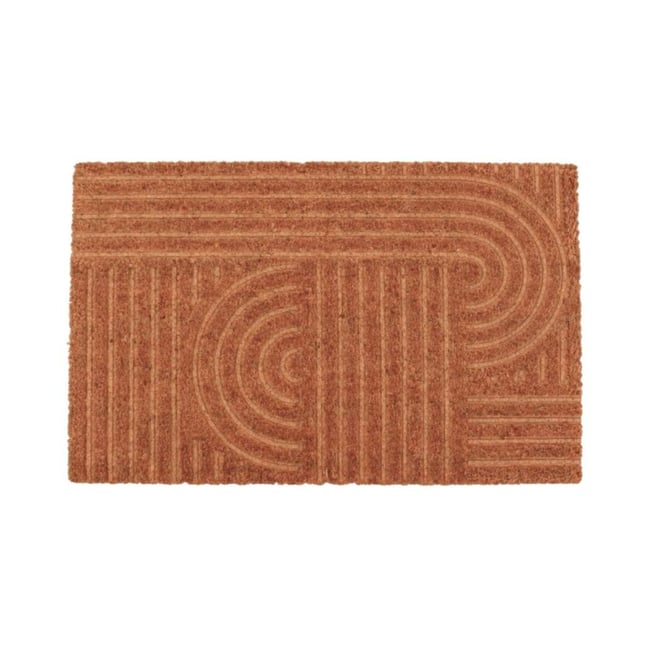 Paillasson motifs arches 40x60cm Couleur marron <span itemprop=