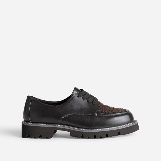 Derby en cuir FRANCIZA chocolat <span itemprop=