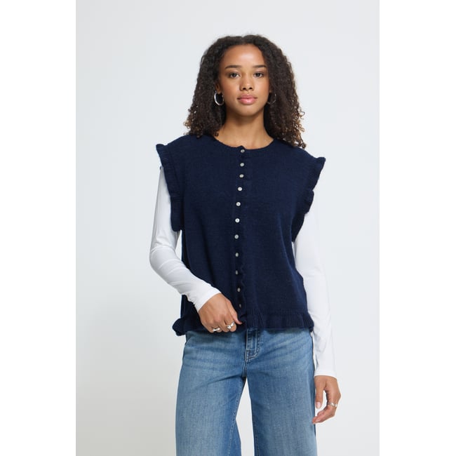 Sans manches bleu total eclipse <span itemprop=
