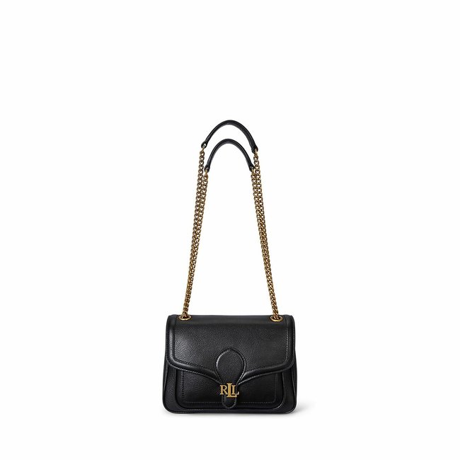Borsa a tracolla in pelle, BRADLEY nero LAUREN RALPH LAUREN