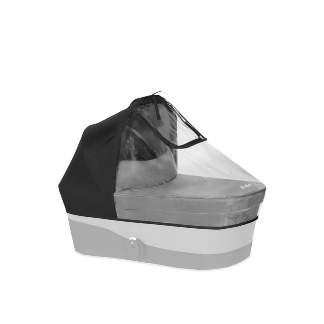 Protection pluie et vent pour la nacelle de la poussette Gazelle S transparent <span itemprop=