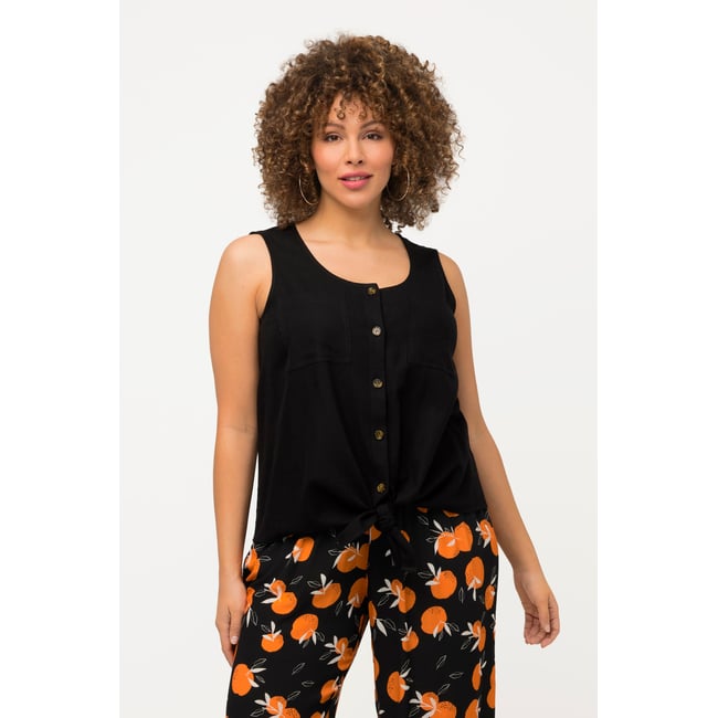 Chemisier Noir Ulla Popken Femme - Taille 16/18, Coupe Longue Et Style Intemporel