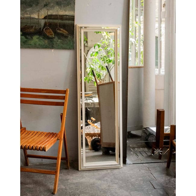 Miroir au cadre biseauté Igor N°1158 - Bon état Couleur miroir <span itemprop=