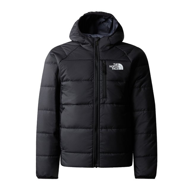 Doudoune réversible à capuche noir <span itemprop=