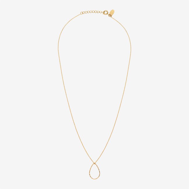 Collier disco drop pm doré <span itemprop=