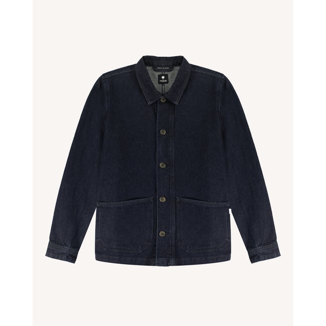 Veste coton LIFFRE bleu foncé <span itemprop=