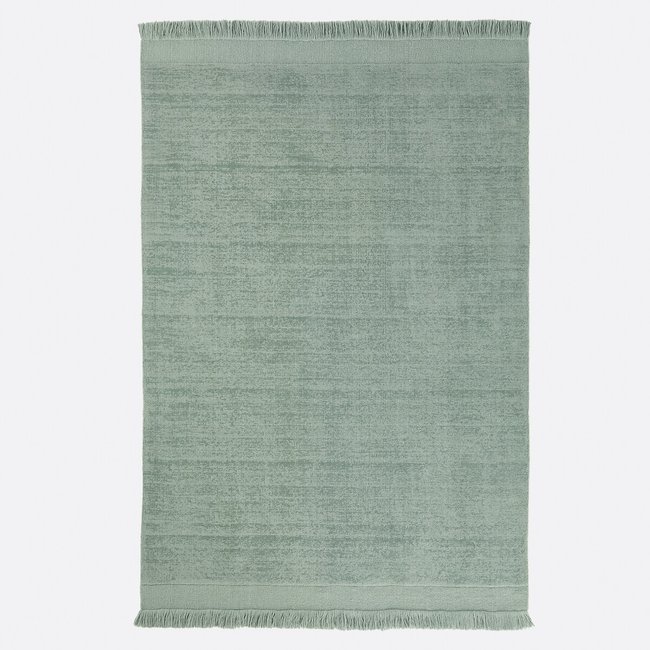 Tapis laine et coton, Osni  Couleur céladon <span itemprop=