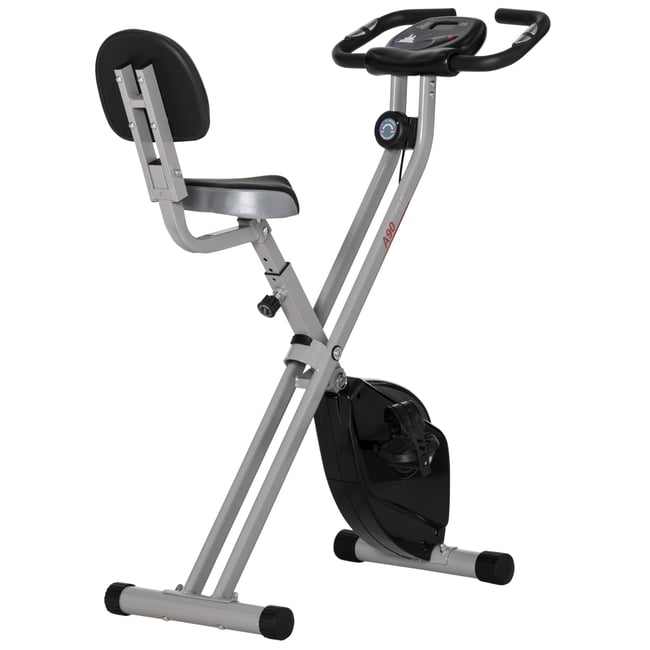 Vélo d'appartement magnétique Acier Gris - HOMCOM