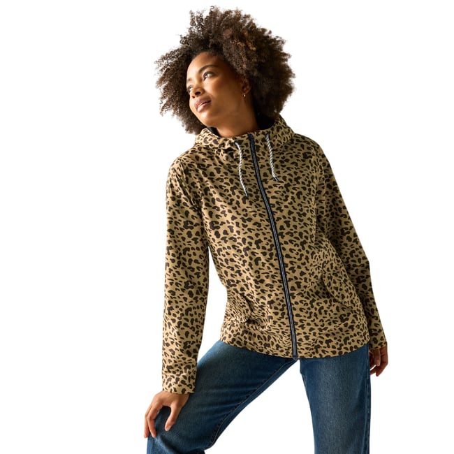Veste imperméable motif/style imprimé léopard BAYLETTA multicolore <span itemprop=