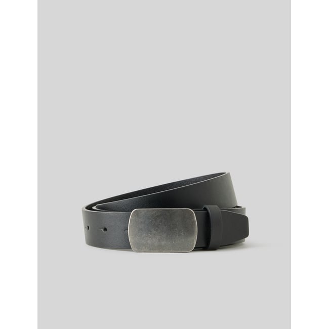 Ceinture à boucle métal noir <span itemprop=