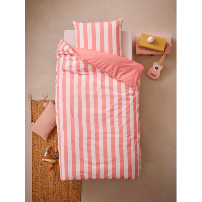 Parure housse de couette + taie d'oreiller enfant avec coton recyclé TRANSAT - VERTBAUDET