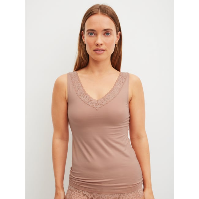 Débardeur sans manches Coton NATURAL COMFORT LACE - CALIDA