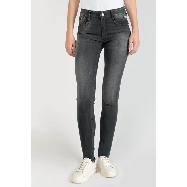 Jean Skinny Peak, taille haute noir used <span itemprop=