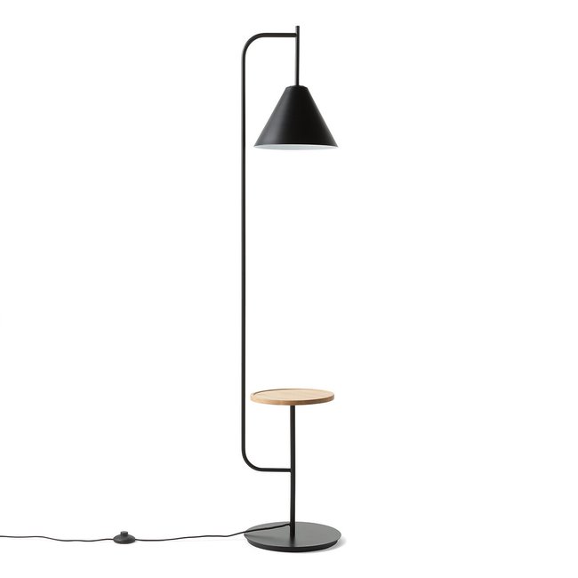 Stehlampe mit Ablage Mugli, Eisen/Holz schwarz LA REDOUTE INTERIEURS