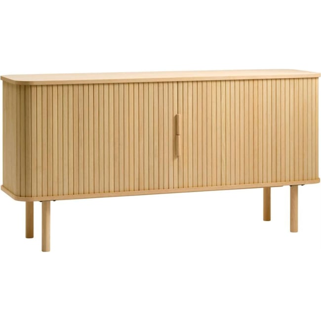 Buffet à portes coulissantes NEZKA Couleur chêne naturel <span itemprop=