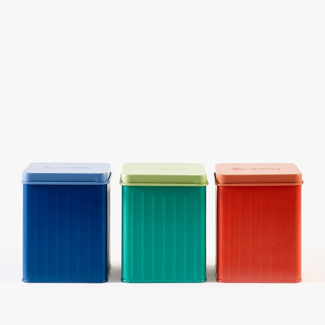 Set of 3 Colour Me Happy Storage Canisters, multi-coloured, SUR LA TABLE