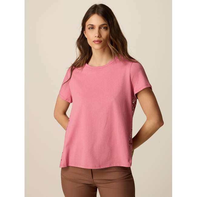 T-shirt avec dos en dentelle - OLTRE
