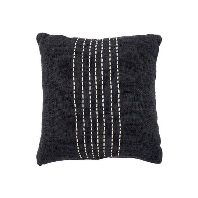 Housse de coussin en coton DRIZLE noir blanc <span itemprop=