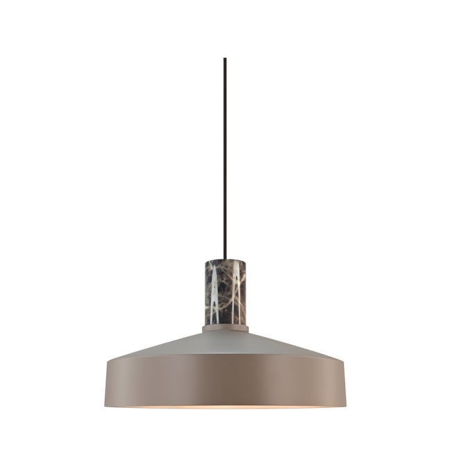 Suspension moderne et minimaliste en métal et marbre, ELVAS - NORDLUX