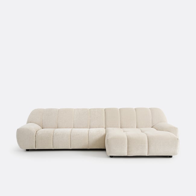 Vintage ribfluwelen hoekbank, Nuria - LA REDOUTE INTERIEURS