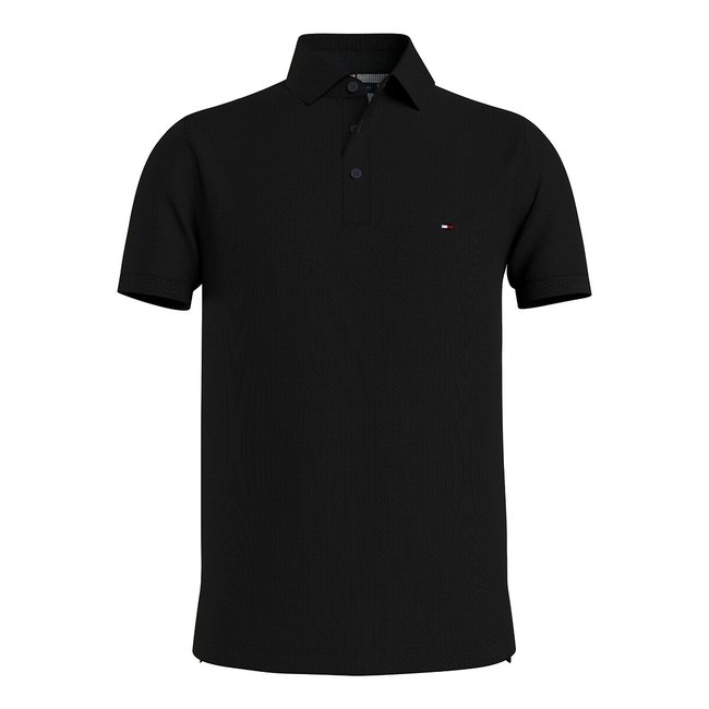 Polo slim stretch col 3 boutons - TOMMY HILFIGER