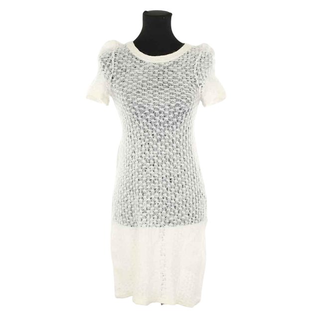 Robe en laine - Très Bon État blanc <span itemprop=