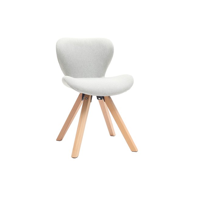 Chaise scandinave en tissu et bois ANYA - MILIBOO
