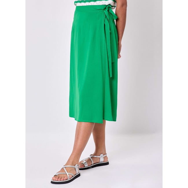 Jupe midi portefeuille fluide VERA - PRINCESSE NOMADE