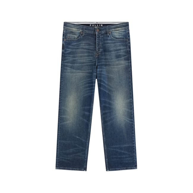 PANTALON MID LOOSE DOORS bleu foncé <span itemprop=