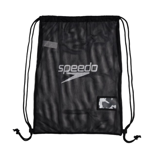 Sac maillé à cordon motif/style logo 35 litres EQUIP noir <span itemprop=