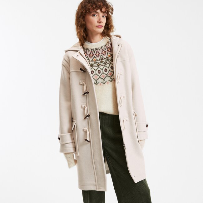 Duffle-coat mi-long à capuche - LA REDOUTE COLLECTIONS