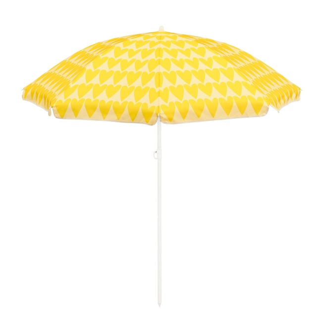 Parasol de plage à imprimé cœur HEART - MICA DECORATIONS