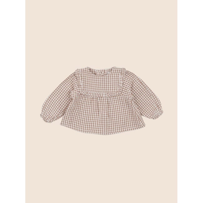 Blouse - Très bon état marron <span itemprop=