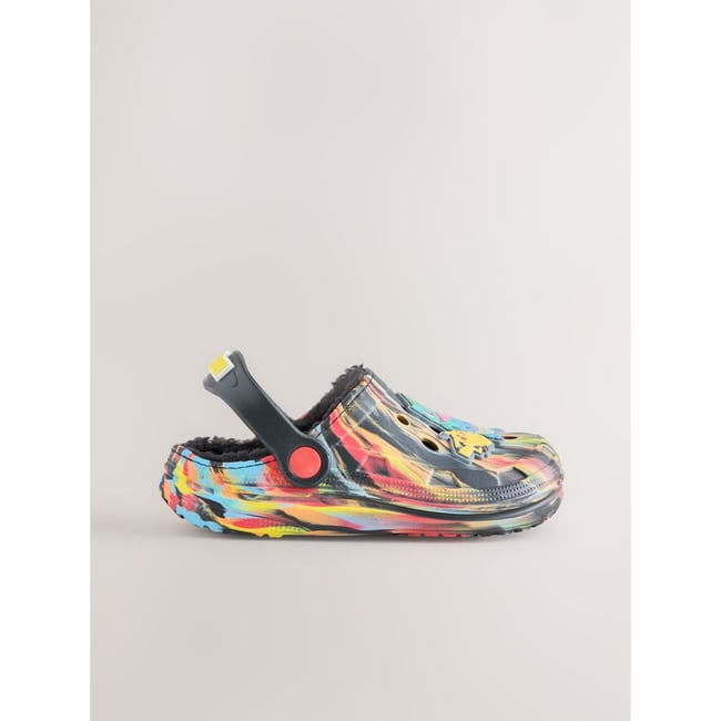 Chaussons sabots fourrés pokémon marbre <span itemprop=
