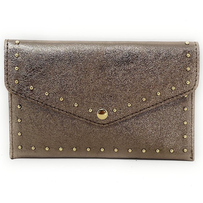 Pochette porte-monnaie en cuir irisé TINA - OH MY BAG
