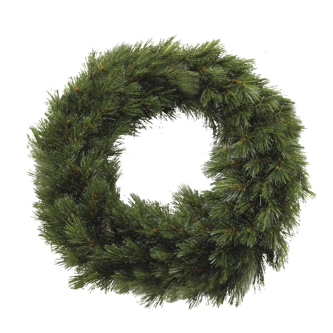 Couronne de Noël Ø60 cm FOREST FROSTED Couleur vert <span itemprop=