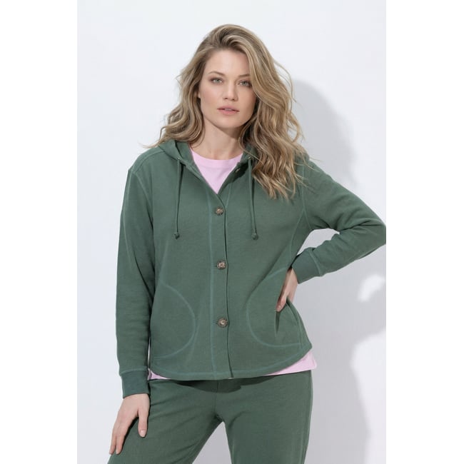 Veste à capuche en molleton de coton bio - ULLA POPKEN