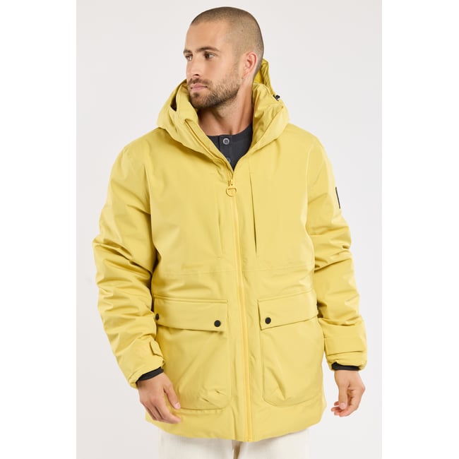 Parka courte en polyester recyclé HARDWOOD ambre <span itemprop=